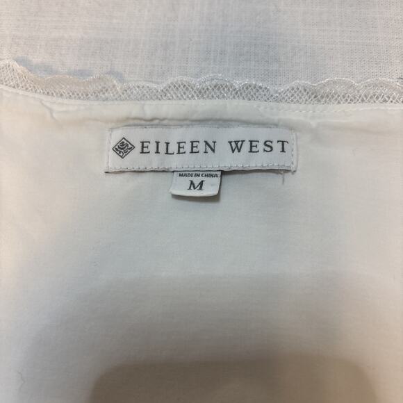 Vintage Eileen Wet Cotton Lawn Lace Nightgown White Sleeveless Ballet Length - Picture 12 of 16